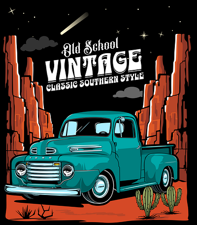 T-shirt design illustration tshirt design vintage