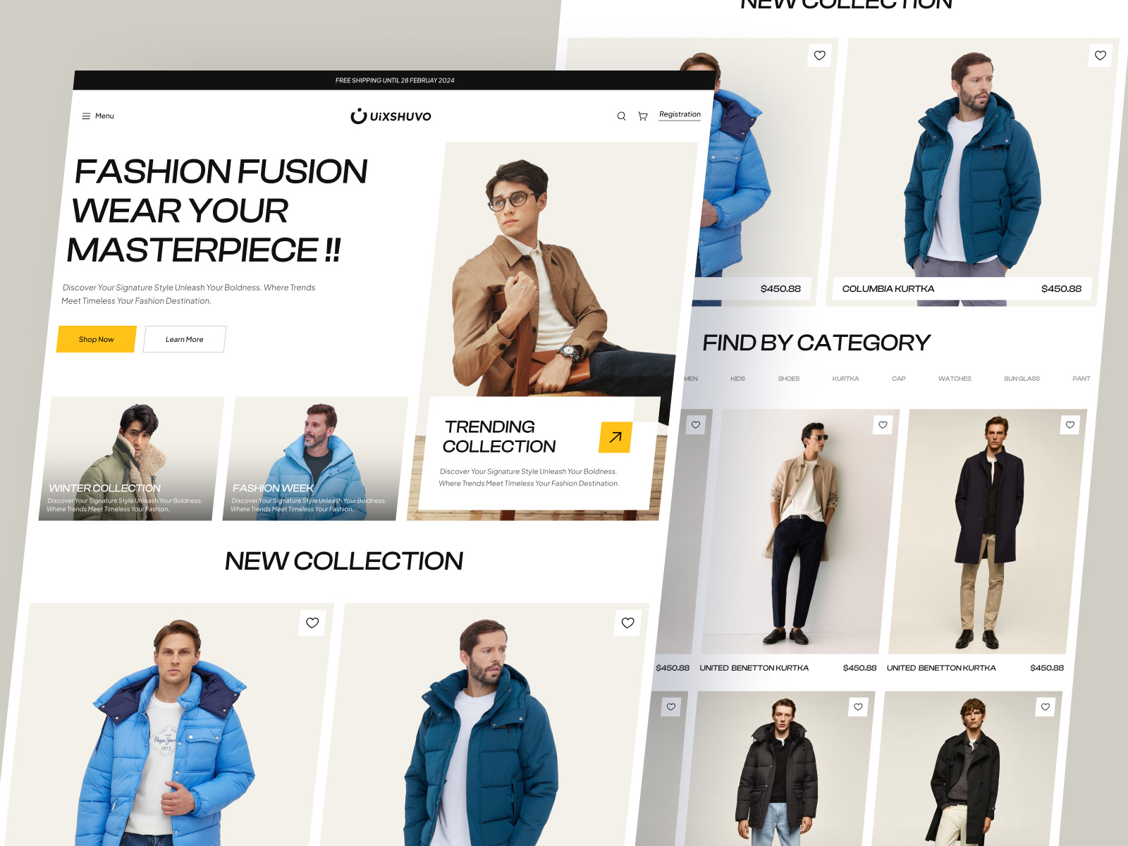 Example of Ecommerce Website Design