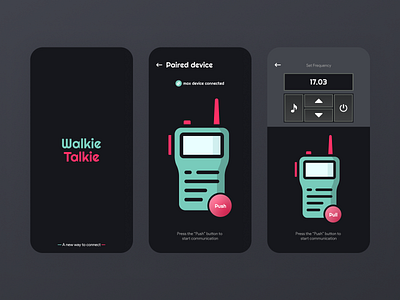 Hi've Walkie Talkie App🔥 graphic design ui