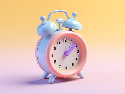 3D Clock Design, 3D cartoon Clock, 3D Pastel clock 3d 3d ai 3d ai clock 3d ai design 3d cartoon clock 3d cartoon design 3d clock 3d clock design 3d cute clock 3d designer 3d funny clock 3d illustration 3d pastel clock ai clock fiver gerdoo illustration