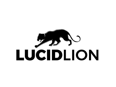LucidLion branding design flat graphic design logo vector