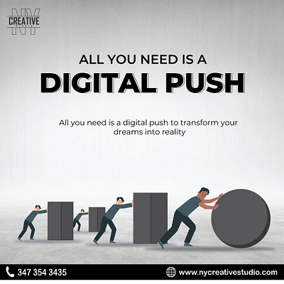 Digital Push branding brochures design digital push graphic design illustration logo ny creative studio typography ui ux vector