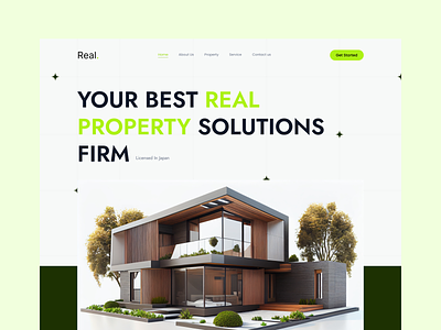 Real: Real Estate website figma design real estate real estate website trendy design uiux design web website