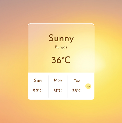 Weather App ☀ app appdesign brand design figma graphicdesign logo ui ui design uidesign ux weather weatherapp