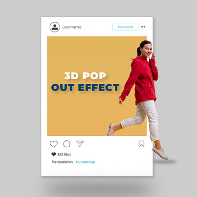 3D POP OUT EFFECT branding design graphic design illustration