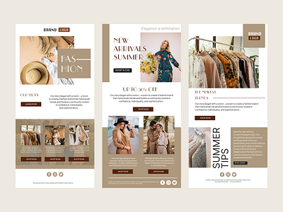 Email Template Design app design cloth shop designer e commerce ecommerce email template email template design template ui uiux ux visual design web design website