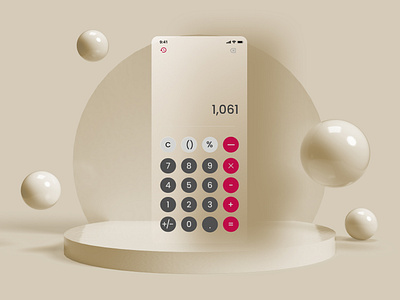 Calculator 100days chalenge branding calculate calculation challenge dailychallenge dailyui design glassdesign graphic design illustration minimal red ui userinterface ux