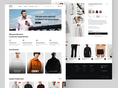 Emony Holding - E-Commerce Redesign art business clean concept dailyui design designer ecommerce ecommercewebsite elegent minnimal simple typography ui ux web website