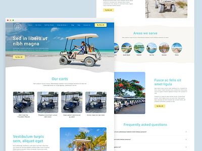 Golf Cart Website golf ui