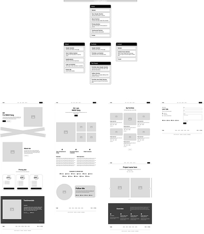 Website Wireframe {My Portfolio} my portfolio portfolio design ux design wireframe