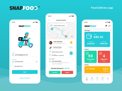 Food Delivery app app delivery design food mobile ui ux