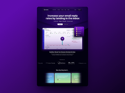 SaaS Web Design - Landing Page branding design graphic design landing page design minimal web design saas design saas landing page ui ui design web design website design website development website redesign