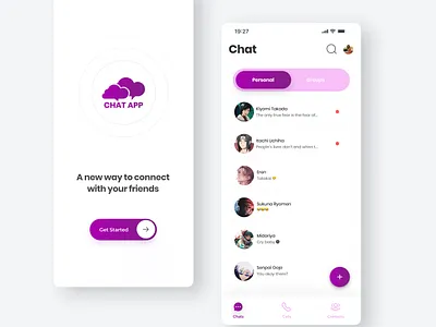 Messaging App UI chat app chat app ui chat application dailyui design figma messaging app messaging app ui mobile chat app mobile chat app ui photoshop ui uidesigner uiux ux