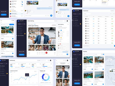 Real Estate Agent - Video Meeting broker buy design dreamhome filllo homebuyers homesellers housetour onlinepropertytour propertysearch realestate realestateagent rent saas sell ui uiux videomeeting virtualrealestate web design