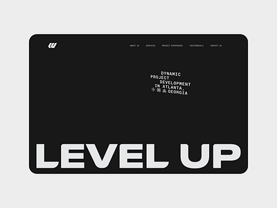 Website for Level Up Project Development brand design graphic design logo ui ux web design