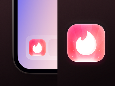 Day 02 - Tinder 🍬 3d app icon application art branding design graphic design icon iconography logo social media