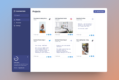 PostBusters - Project home layout product design