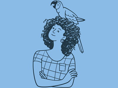 Pet Valu Illustrations animal bird cockatiel cockatoo curly hair cute design illustration lady mcaw owner parrot people person pet pet store vector woman