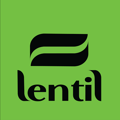 Lentil Veggie Burger branding logo