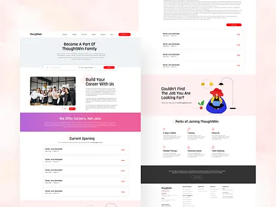 Career page for an IT company! career page graphic design hiring job application tech technology ui user experience