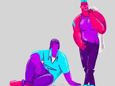 Pink October - Characters 2d 2d art caracter cartoon illustration