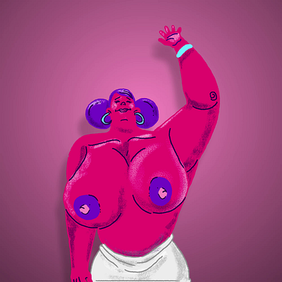 Pink October - Mammogram 2d 2d art caracter cartoon illustration