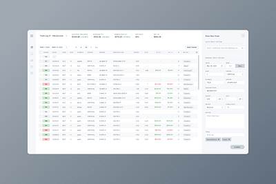 Strike - Input trade layout product design ui