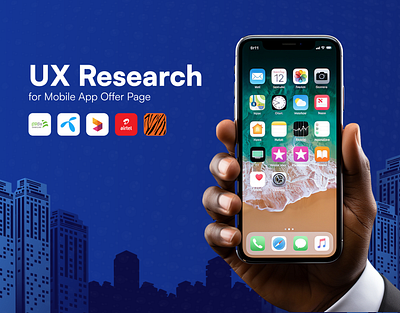 UX Research for Mobile app offer page abstract branding corporate creative design graphic design illustration logo mobileapp offer page ui telecommunicationapp ui uidesign uiux ux ux rexearch