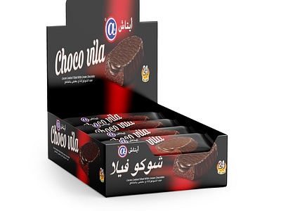 Choco Vila Chocolate Cake Packaging Design branding design graphic design illustration logo packaging