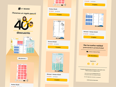 Email Marketing Design 2 - My Board branding design ui email design graphic design marketing ui ux