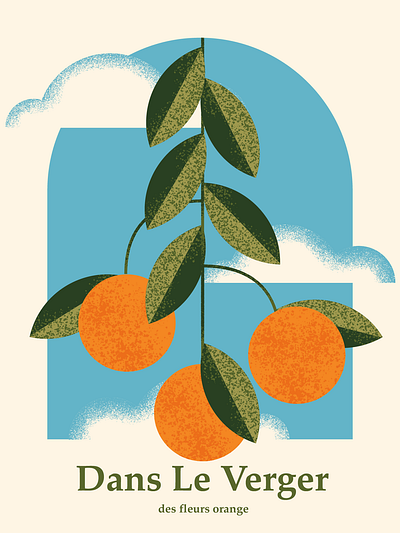 Orange orchard | Poster design branding concept design graphic design illustration poster design poster illustration vector