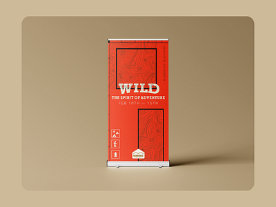 Event Branding for Mannahouse: WILD 2021 adventure banner branding conference event graphic design logo print