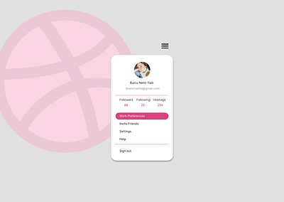 Daily UI Challenge #027 ; Dropdown Redesign for Dribble 3d animation app branding challenge dailyui design designer dribble figma graphic design illustration logo motion graphics product redesign ui ux web