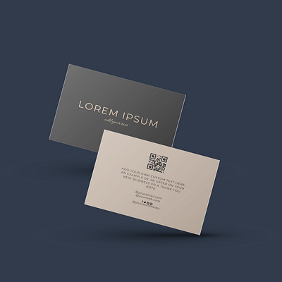 Grey and cream business card 2024 3d animation branding business business card card cream graphic design grey logo motion graphics ui