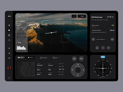 DJI Mavic Pro Controller Interface app design graphic design ui ux web