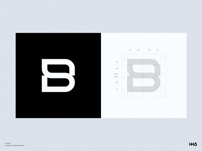 Modern minimal and monogram initial "BS" logo design branding graphic design initial logo logo minimal logo modern logo monogram logo visual identity