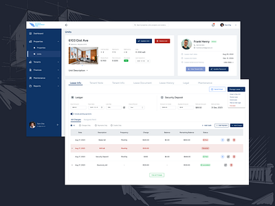 Estate Management Pro - Ledger Dashboard ui ux research web