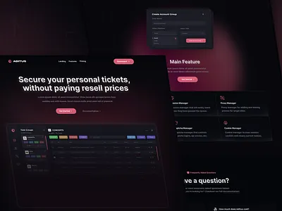Website Design for Aditus branding company dashboard design figma ui ux vector web website