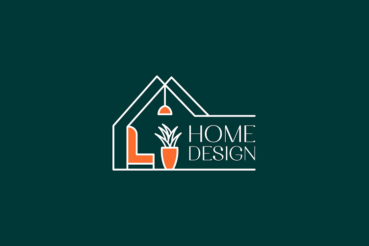 Home decoration interior logo design by Amadul | Logo Designer on Dribbble