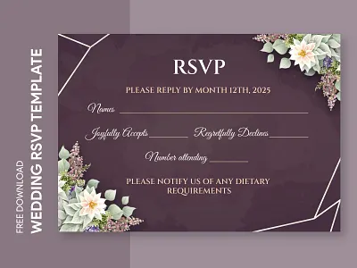 Elegant Wedding RSVP Free Google Docs Template answer ceremony design docs free google docs templates free template free template google docs google google docs r.s.v.p. reply response rsvp rsvp design rsvp template template wedding wedding rsvp