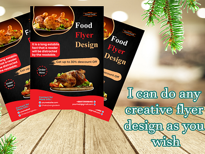 Food Flyer Design 3d mockup branding broacher design creative food flyer design flyer design flyer maker food flyer food menu graphic design illustration leaflet design menu design menu designer poster design poster design for food restaurant restaurant flyer design restaurant menu design vector