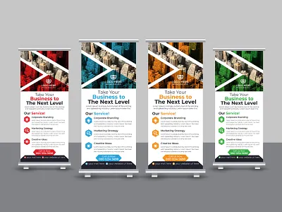 Corporate Business Marketing Roll Up Banner Design advertisement banner branding business corporate creative design display graphic design marketing modern pop up banner presentation print template pull up banner retractable banner roll up roll up banner stationery x banner