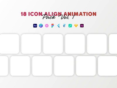 Lottie Files (18 Icon Align Pack Vol. 1) adobe align animated animation canva design figma flutter framer icon iconscout illustration json kit lottie lottie files motion graphics pack user experience user interface