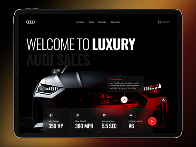 Website Template Design | Modern and Luxury Cars | Orbix Studio car design driving ecommerce landingpage navigation orbix studio product website uiux