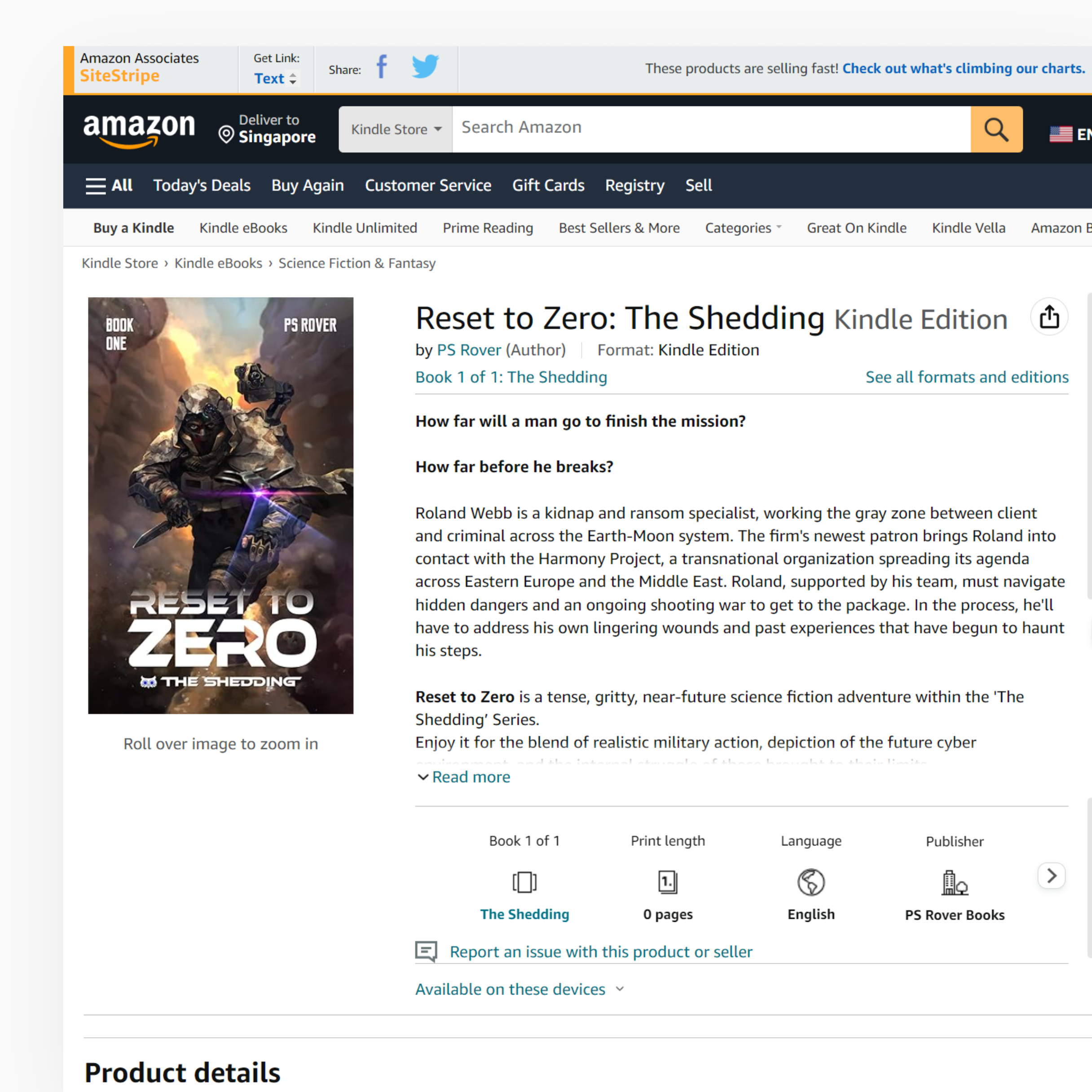 Book Cover Design for Reset to Zero by John Poh on Dribbble