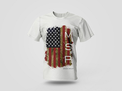 T-shirt Design for MSP Design Group bold brand branding design digital digital art force graphic design identity branding illustration merchandise merchandise design modern tshirt tshirt design us usa