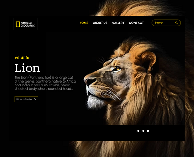 Landing Page Ui design figma graphic design landingpage nationalgeographic ui uidesign uiux user interface