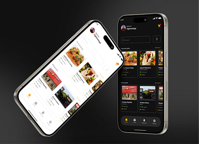 Food delivery app home-screen dailyuichallenge graphic design mobileappdesign figma ui ux