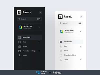 Rasatu - Sidebar "Quick Design" dashboard data freelance quick design sidebar ui