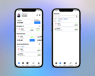 Stock App figma mobile apps ui ux